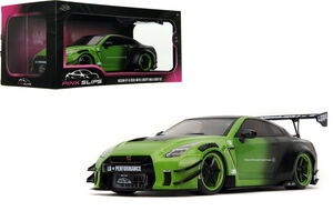 Pink Slips - 1:18 Nissan GT-R R35 Liberty Walk Diecast Car (Green/Black)