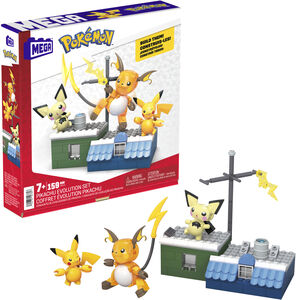 MEGA BLOKS Pokemon: Pikachu Evolution Set, 160 Piece Building Toy Set