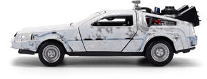 Back to the Future - Hollywood Rides - 1:32 40th Anniversary Time Machine Die-Cast Car (Frosty)