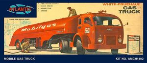 Vintage White-Fruehauf Gasoline Truck - Sinclair Dino Gasoline 1/48 Scale Model Kit