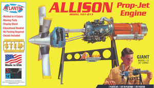 Allison Model 501-D13 Prop-Jet Aircraft Engine (STEM) 1/10 Scale Model Kit