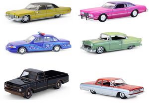 1:64 California Lowriders Series 7 - 6 Pack Die-Cast Car Assortment