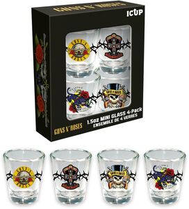 Guns N' Roses - Mini-Glass Set (4-Pack / 1.5 oz)