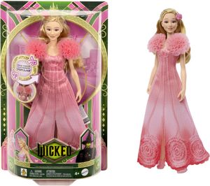 Universal Pictures' Wicked Singing Glinda Fashion Doll, Posable with Removable Movie Fashions & Accessories