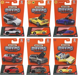Matchbox Moving Parts 8-Piece L Assortment