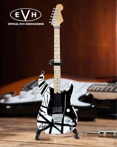 EVH - Eddie Van Halen - Black & White Mini Guitar Replica Collectible