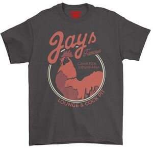 Jay's Lounge & Cock Pit Louisiana - Heavy Cotton T-Shirt - XL Black