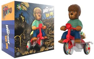 Super7 - Universal Monsters - Super Cycles - The Wolf Man (Brown w/ Red Trike)