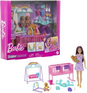 Barbie Skipper Twinning Nursery Playset, Brunette