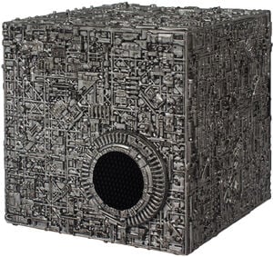 Fametek STBORG - Star Trek: The Next Generation - Borg Cube Bluetooth Speaker with LED & Sound Effects