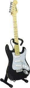 Eric Clapton Fender Strat Blackie Vintage Distressed 10 Inch Miniature Guitar
