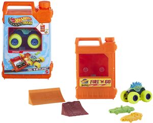 Hot Wheels Monster Trucks Stunt N' Go Fossil Fuel Playset