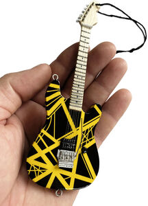 EVH Eddie Van Halen VH2 Bumblebee Guitar Holiday Ornament