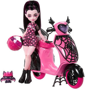 Monster High Draculaura Vamptastic Scooter Doll & Vehicle Set