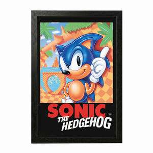 Sonic - Sonic The Hedgehog (Cover) - 11x17 Framed Gel Coat