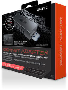 Switch Accessory: Power - BIONIK Giganet High - Speed Ethernet - Black Adapter