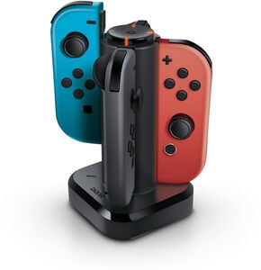 Switch Accessory: Power - BIONIK Tetra Quad Port Controller Charge Dock - Black