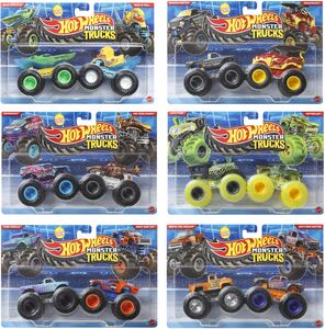 Hot Wheels Monster Trucks 1:64 Demo Doubles 2-Pack 8-Piece B Assortment