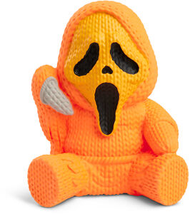 Ghost Face Pumpkin Orange Glow in the Dark Limited Edition Vinyl Figure – Handmade by Robots