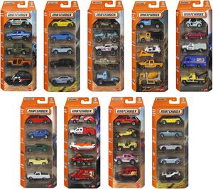 Matchbox Basic 1:64 Car 5-Pack 12-Piece H Assortment