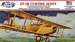 Curtiss Aeroplane and Motor Company Curtiss JN Jenny JN-4D Airplane 1/48 Scale Model Kit