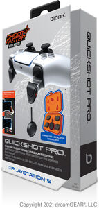 PlayStation 5 Accessory: BIONIK QuickShot PRO Trigger Stops - Black
