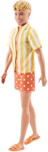 Barbie Fashionistas Ken Doll #252 in Polka-Dot Shorts & Striped Shirt, Blond