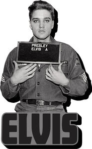 Elvis Presley 1958 Army Enlistment Photo Funky Chunky Magnet