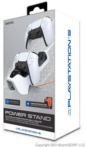 PlayStation 5 Accessory: Power - BIONIK Power Stand - Dual Controller Dock Charge Stand - White