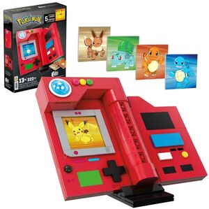 MEGA BLOKS Pokemon: Kanto Region Pokedex, 322 Piece Building Toy Set
