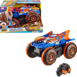 Hot Wheels Monster Trucks Sharks vs. Dinos 1:15 Tiger Shark Climber R/C Vehicle