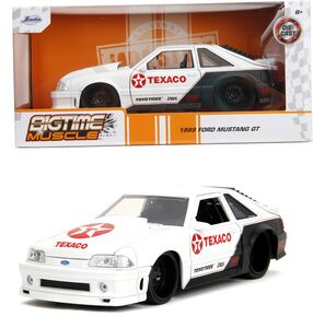Big Time Muscle - 1:24 1989 Texaco Ford Mustang GT Die-Cast Car