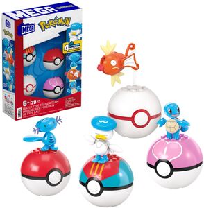 MEGA BLOKS Pokemon: Water-Type Trainer Team, 79 Piece Buiding Toy Set