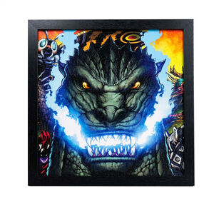Godzilla - Fire Within - 12x12 Gel-Coat Framed Art
