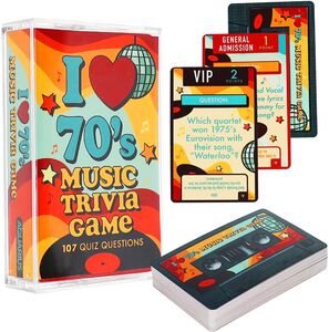 I Love 70s Music Trivia Card Game