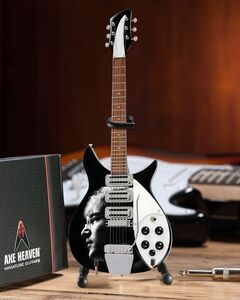 John Lennon Fab Four Tribute 10 Inch Miniature Guitar Replica Collectible