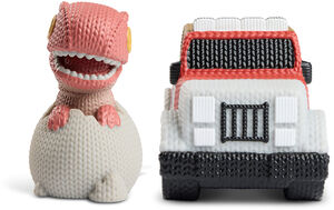 Jurassic Park - Dino Hatching Egg & Park Vehicle Vinyl Figure 2-Pack