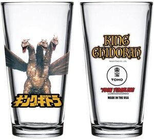 Toon Tumblers Godzilla - King Ghidorah Pint Glass