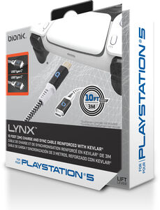 PlayStation 5 Accessory: Power - BIONIK USB-C Charge Cable - 10 feet - White