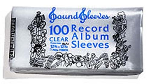 Bags Unlimited SLP4 - 12 IN Double LP Jacket Sleeves - No Flap - 100 Count Clear