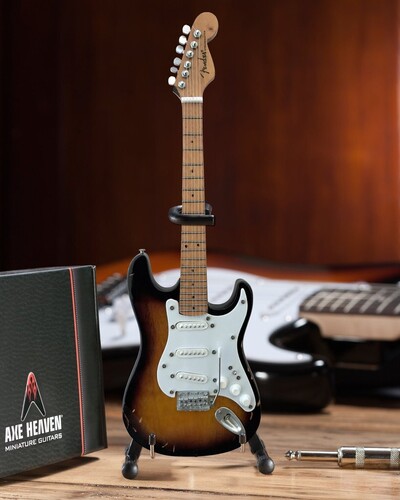 Fender Stratocaster Brownie Signature 10 Inch Miniature Guitar Replica