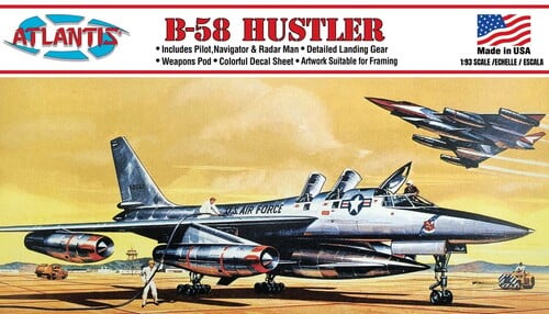 Convair B-58 Hustler Supersonic Strategic Bomber United States Air Force (USAF) 1/91 Scale Model Kit