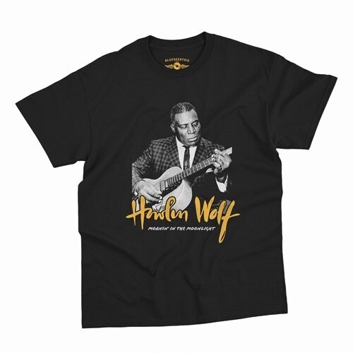 Howlin' Wolf - Moanin' in the Moonlight - Heavy Cotton T-Shirt - Small Black