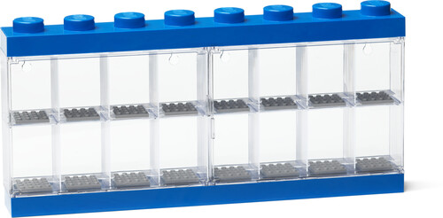 LEGO Minifigure Stackable Display Case 16, Blue