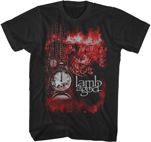 Lamb of God - Red Album Cover T-Shirt - Medium Black TS4412LAMA2