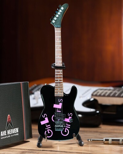 Signature Black Girls, Girls, Girls 10 Inch Miniature Guitar Replica