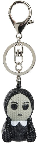 The Addams Family - Wednesday Addams 1.75" Micro Charm Vinyl Figure – Handmade by Robots