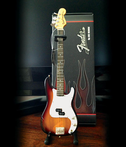 Fender Precision Bass Classic Sunburst 10 Inch Miniature Guitar Replica