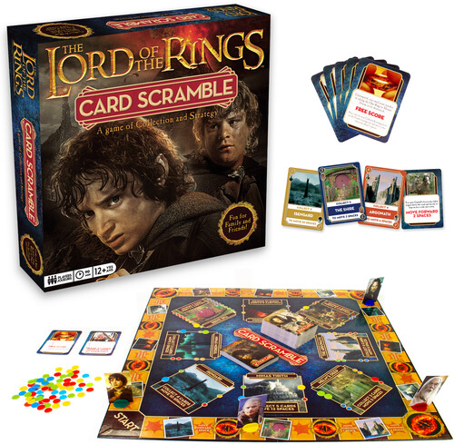 Lord Of The Rings Card Scramble Board Game A Game Of Collection & Strategy