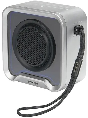 Edifier QS20 Bluetooth Portable Speaker - IP67 Waterproof - Ambient Light (Silver)